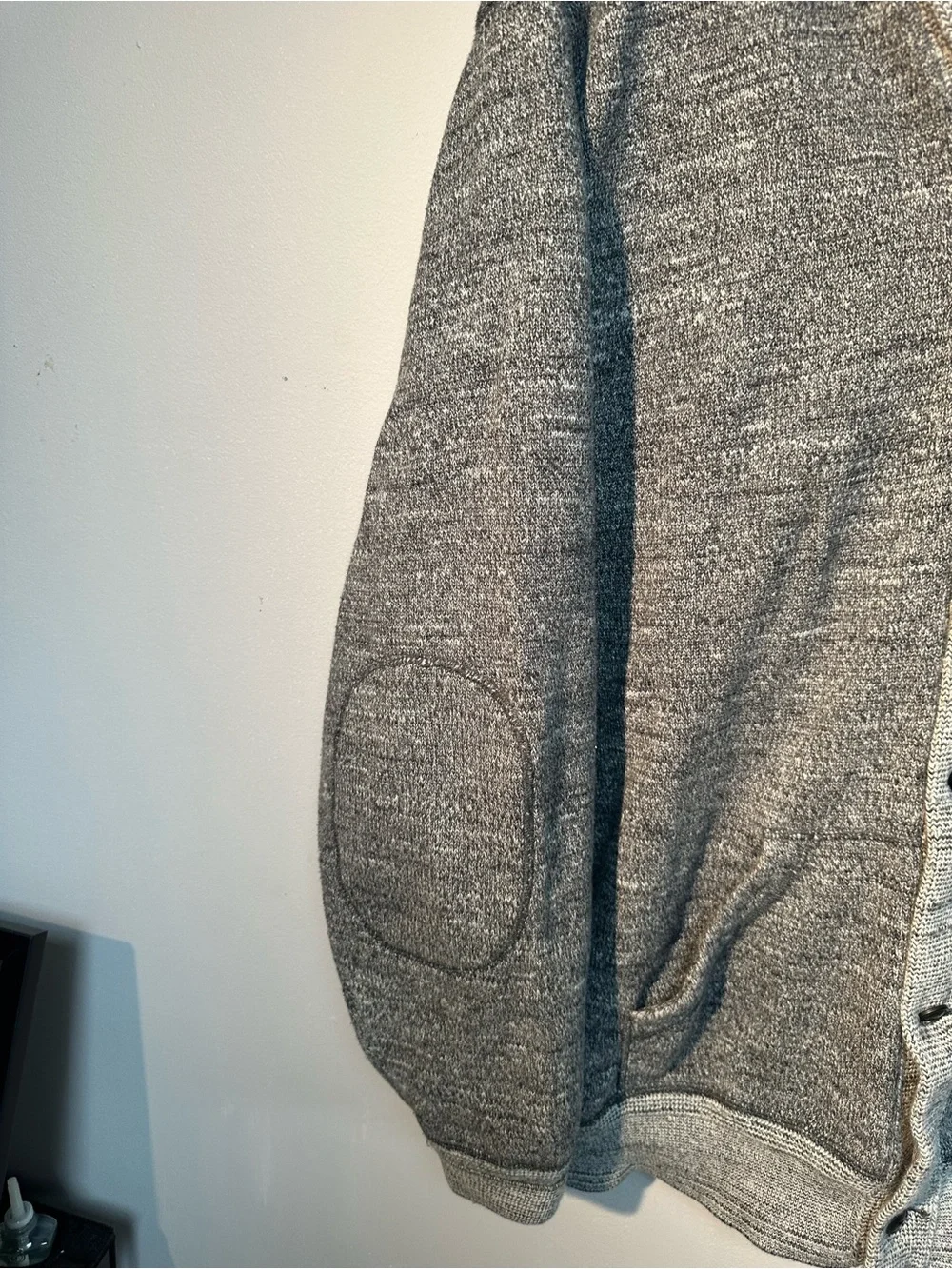 Polo by Ralph Lauren Two-Tone Gray Shawl Collar Cardigan